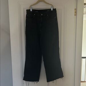 AG Adriano Goldschmied Black Flare Jeans